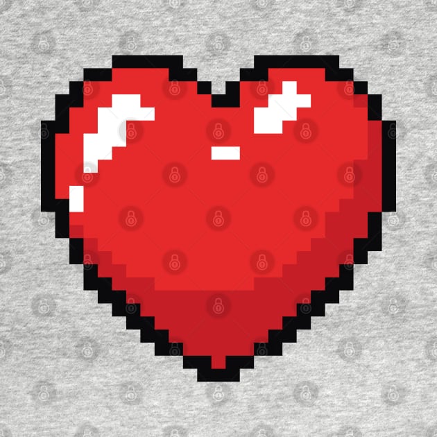 Pixel Heart - Valentines Day Love by TwistedCharm